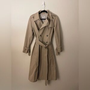 Vintage London Fog Beige Double-Breasted Trench Coat